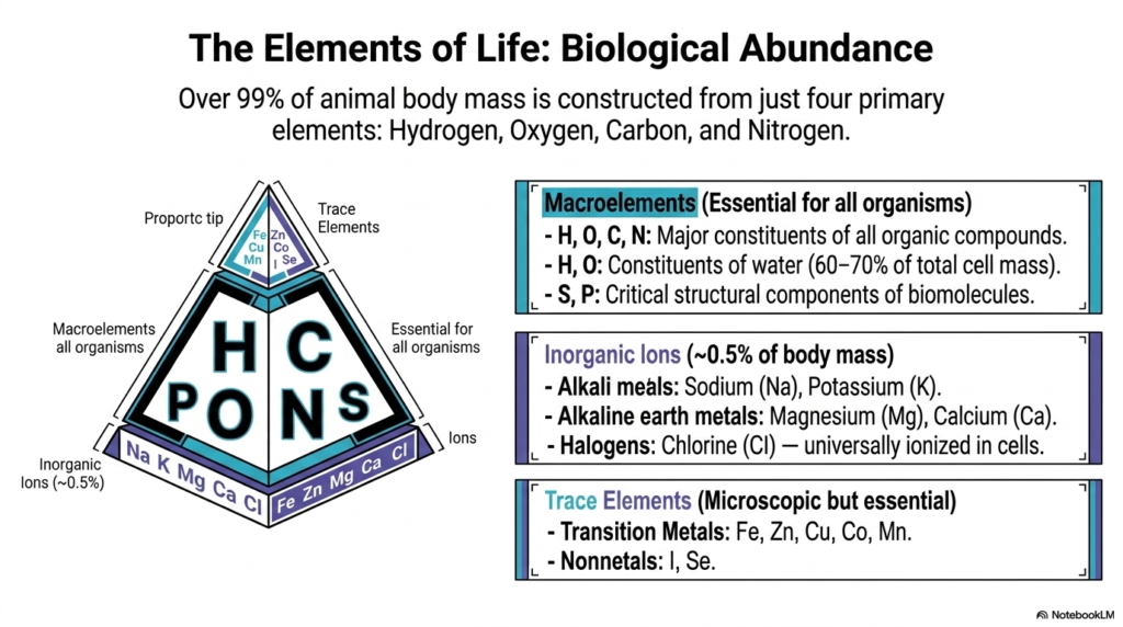 The Elements of Life and Biological Abundance