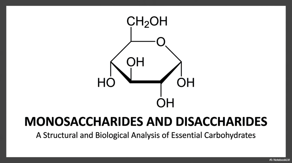 Slide 1: Biochemical Blueprints of Monosaccharides and Disaccharides