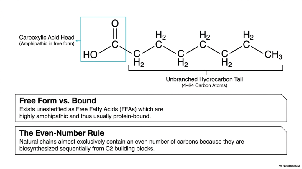 Chemical Architecture of Fatty Acids