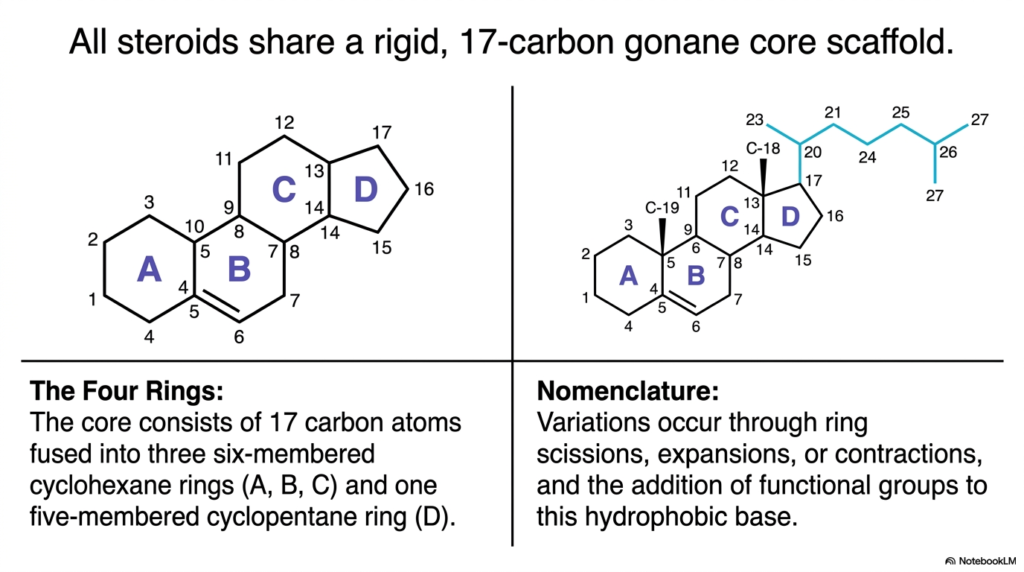 Steroid Chemistry: Structure, Biosynthesis, and Functions