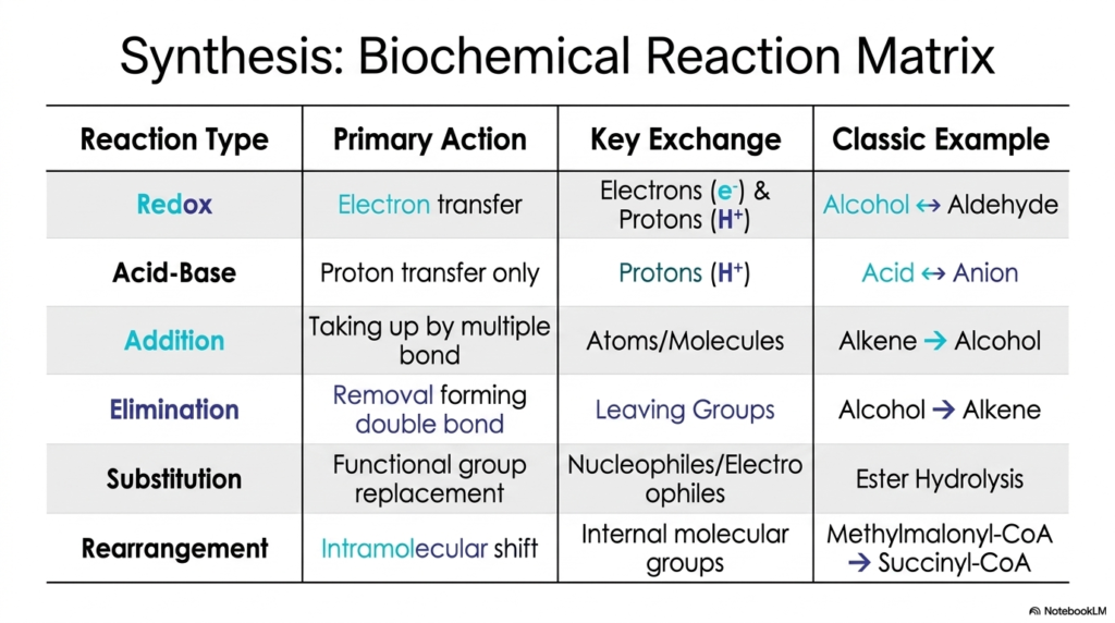 Slide 9: The Master Matrix of Biochemical Reactions