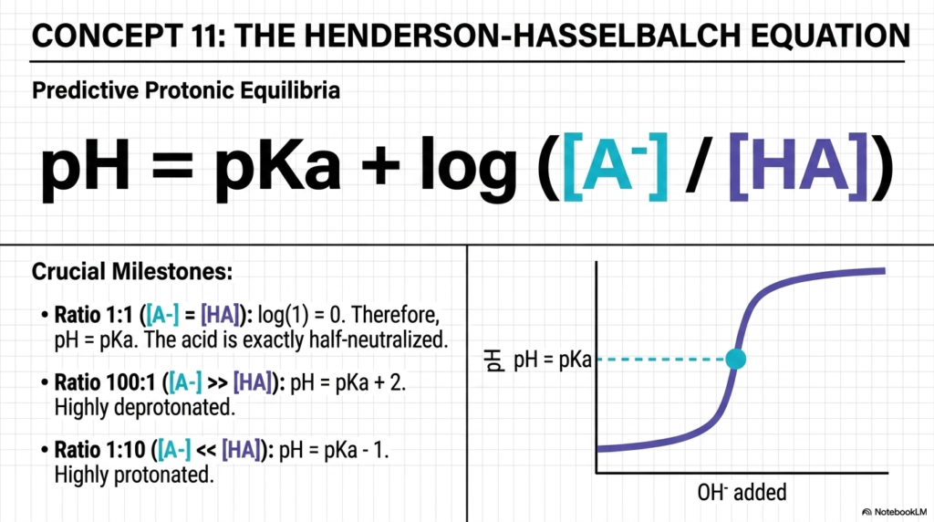 Slide 12: The Henderson-Hasselbalch Equation: Calculating Water and pH