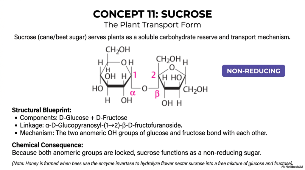 Slide 12: Sucrose and Plant Transport Forms of Monosaccharides and Disaccharides