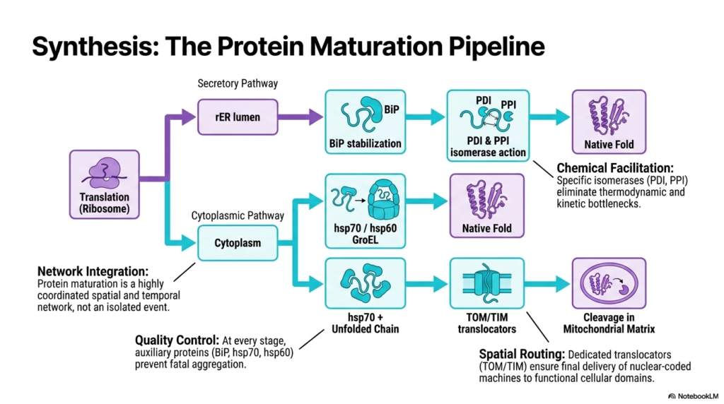 Slide 2: The Comprehensive Pipeline of Protein Maturation