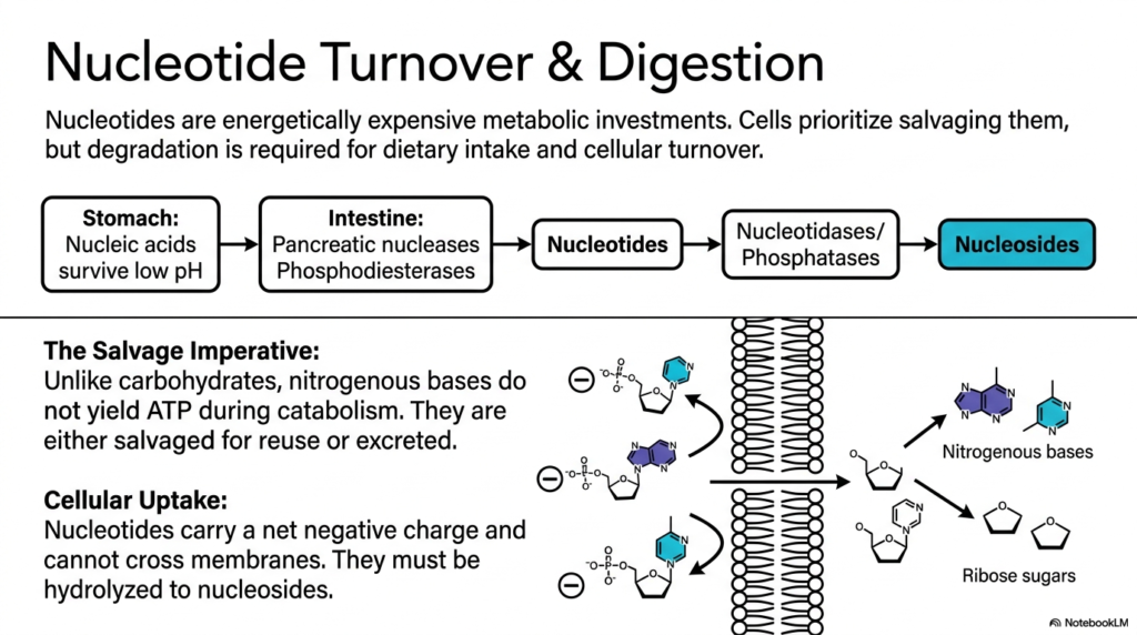 Nucleotide Degradation: Biochemical Pathways and Clinical Pathologies