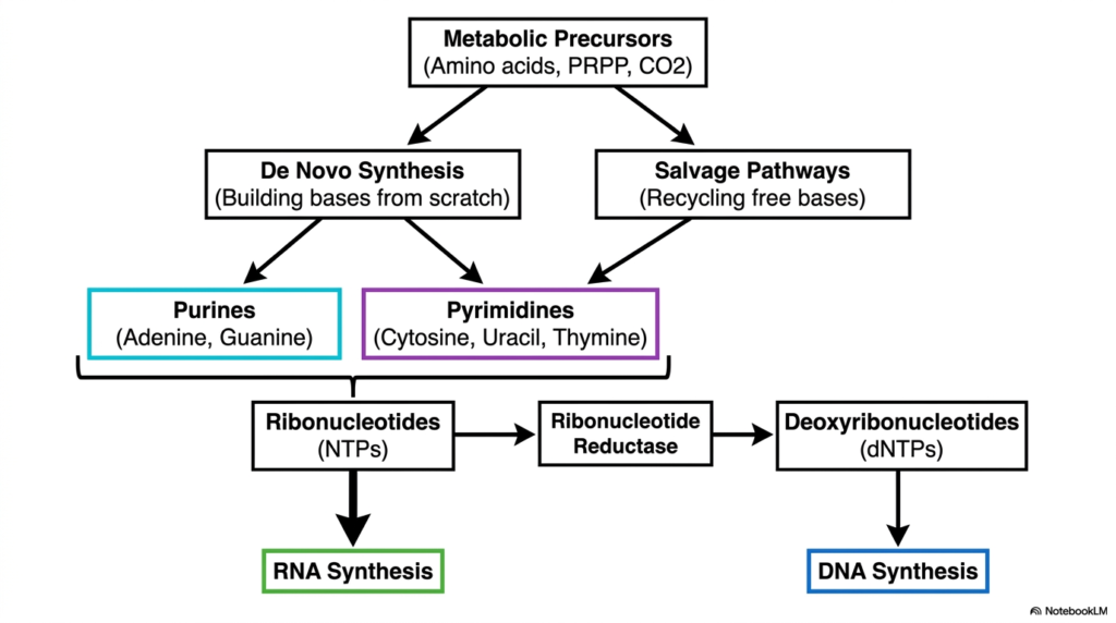 The Core Pathways of Nucleotide Biosynthesis