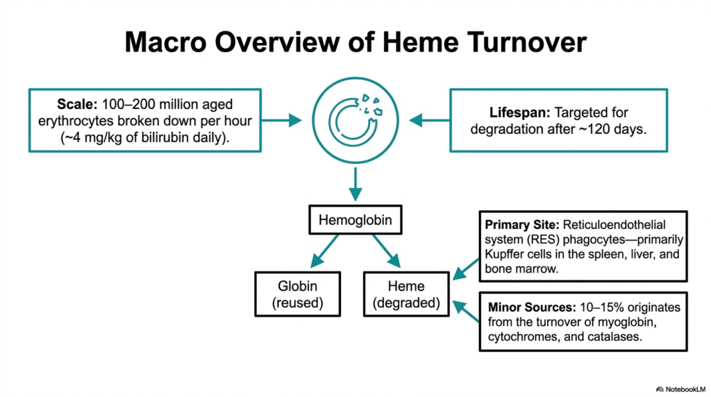 Slide 2: The Macro Overview of Heme Degradation: Scale and Scope
