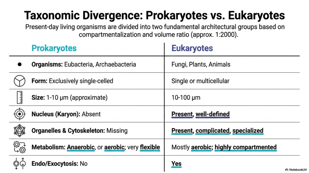 Slide 2: Taxonomic Divergence in Prokaryotic vs Eukaryotic Cells: Categorizing the Tree of Life