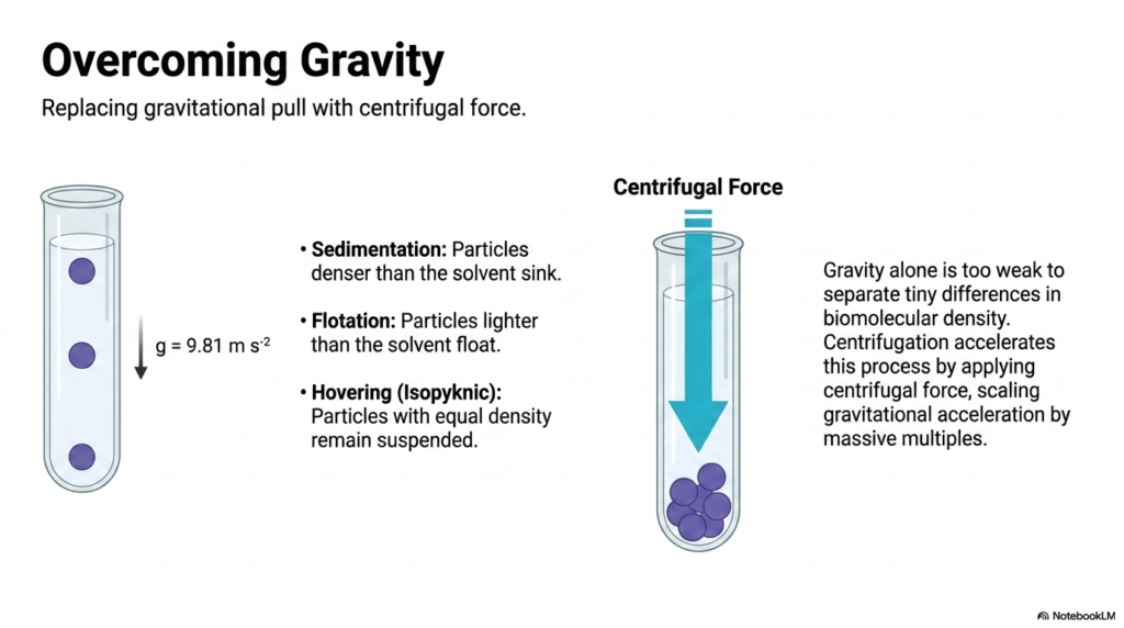 Slide 2: Overcoming Gravity with Centrifugation Analysis