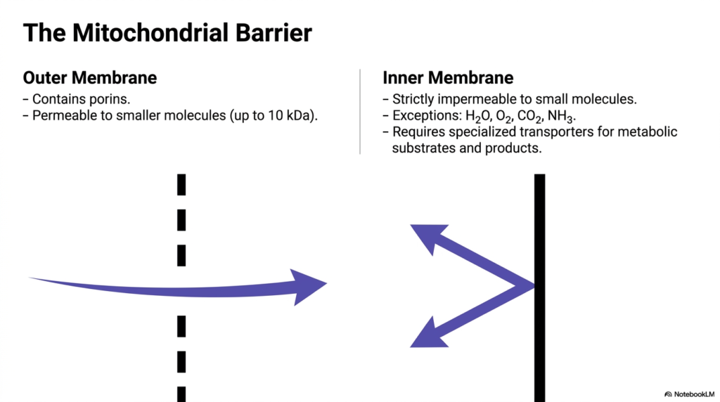 Slide 2: The Biological Barrier and Mitochondrial Transport Systems