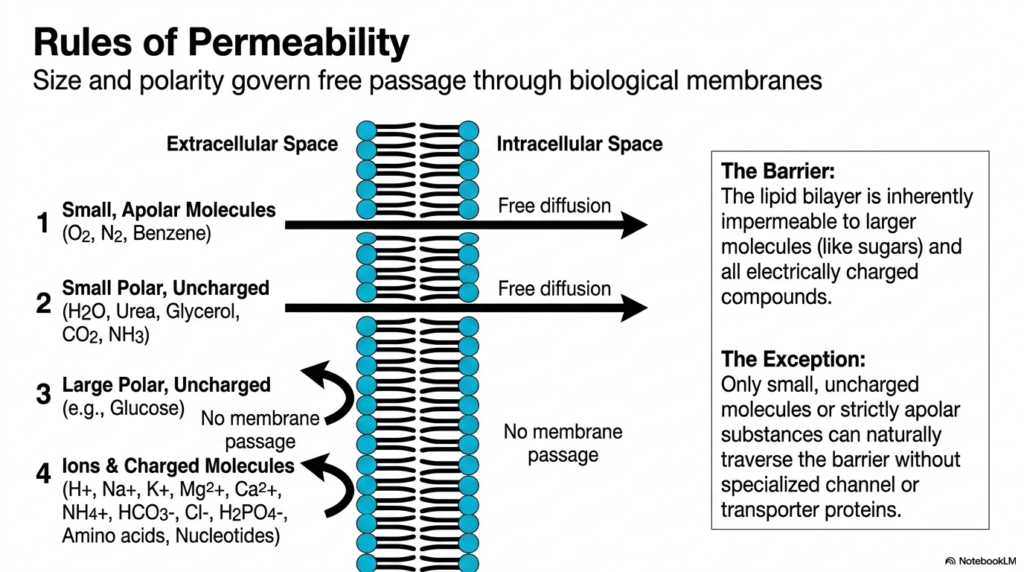Slide 2: Rules of Permeability in Plasma Membrane Transport: Who Gets In?