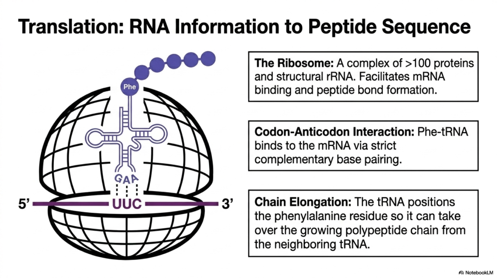 Slide 2: Translation in Molecular Genetics: From RNA to Peptide