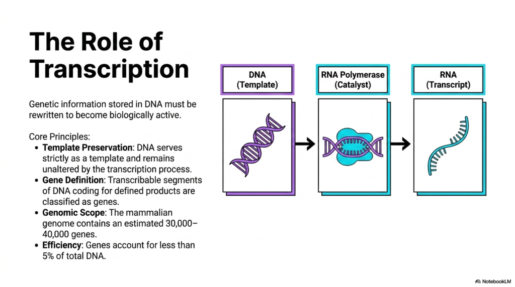 Slide 2: The Role of Eukaryotic Transcription: Rewriting the Genetic Blueprint