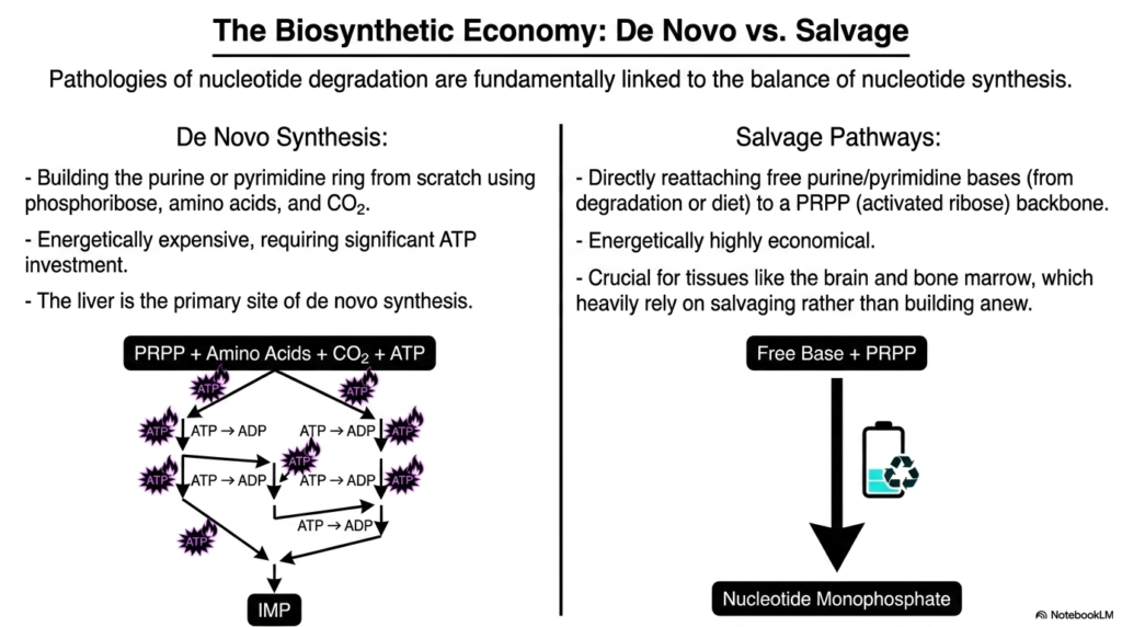 Nucleotide Degradation: Biochemical Pathways and Clinical Pathologies