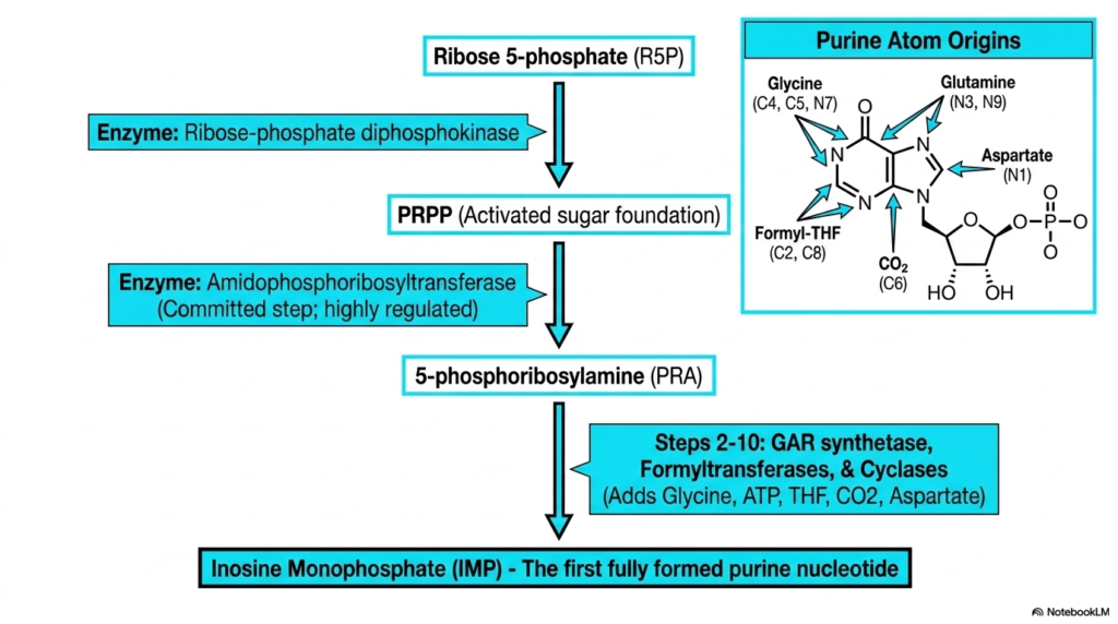De Novo Purine Nucleotide Biosynthesis