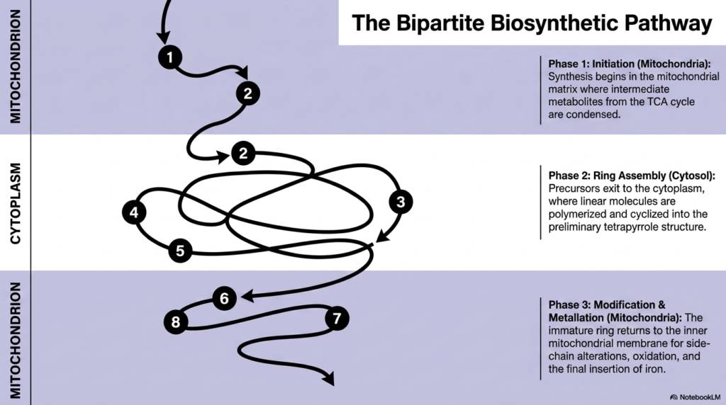 Slide 3: The Bipartite Pathway of Heme Biosynthesis: A Tale of Two Cellular Compartments