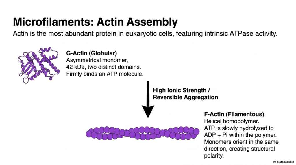 Slide 3: Eukaryotic Cytoskeleton: The Biochemical Assembly of Actin Microfilaments