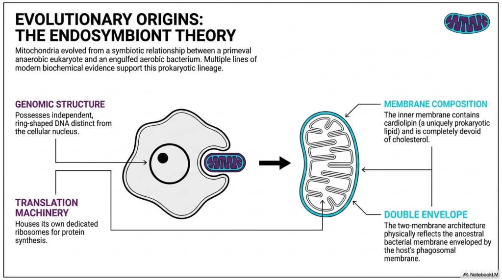 Slide 3: Evolutionary Origins and Endosymbiont Theory of Mitochondria