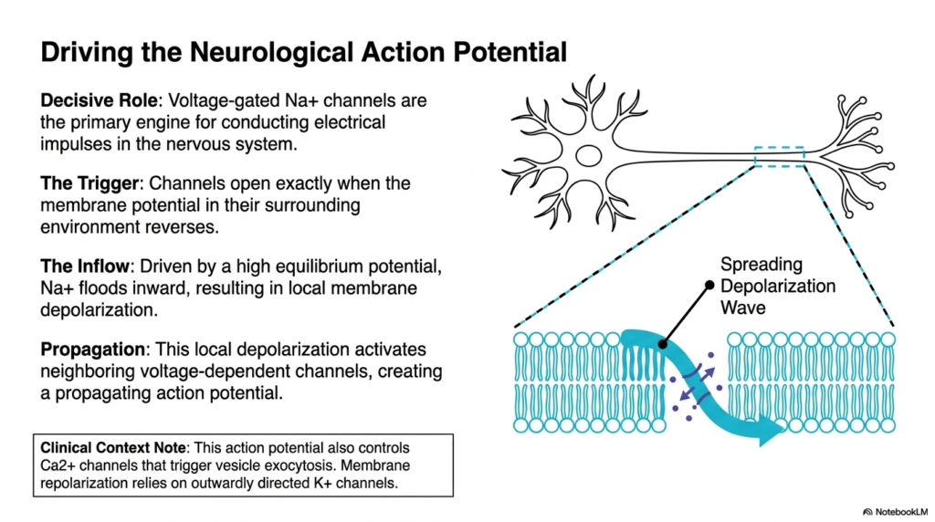 Slide 3: Membrane Ion Channels Driving the Neurological Action Potential