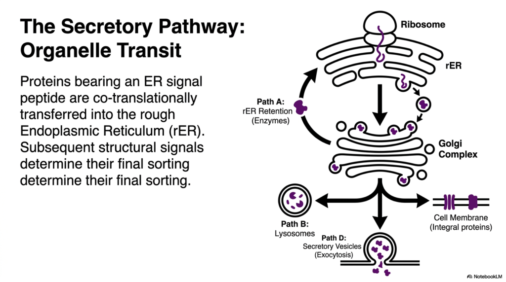Slide 3: Organelle Transit in Protein Sorting and Exocytosis