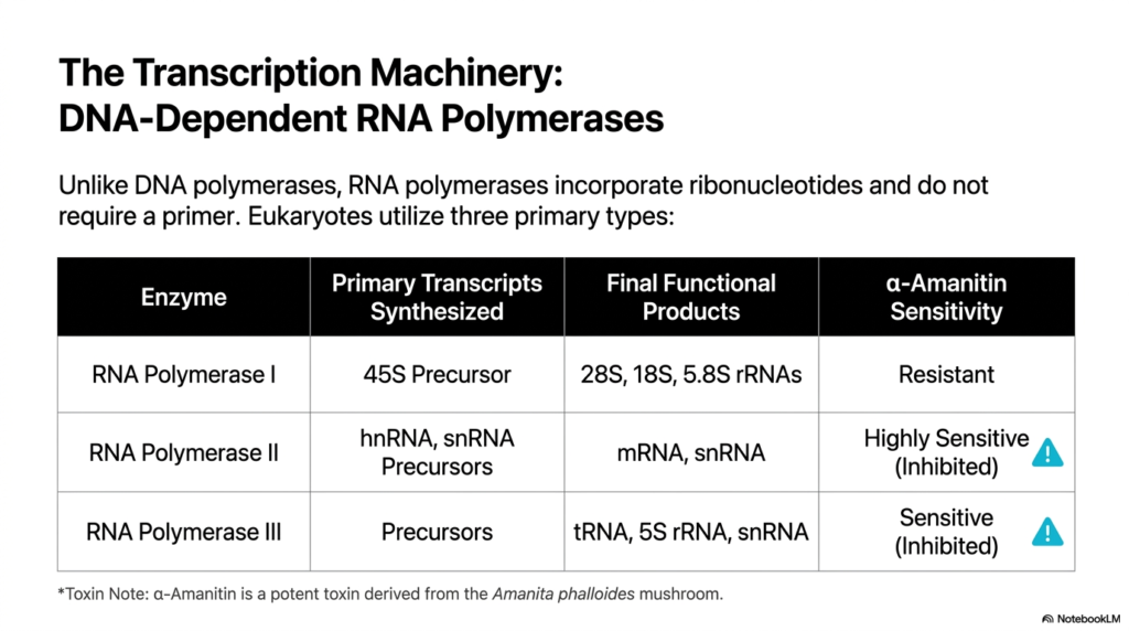 Slide 3: The Machinery of Eukaryotic Transcription: DNA-Dependent RNA Polymerases