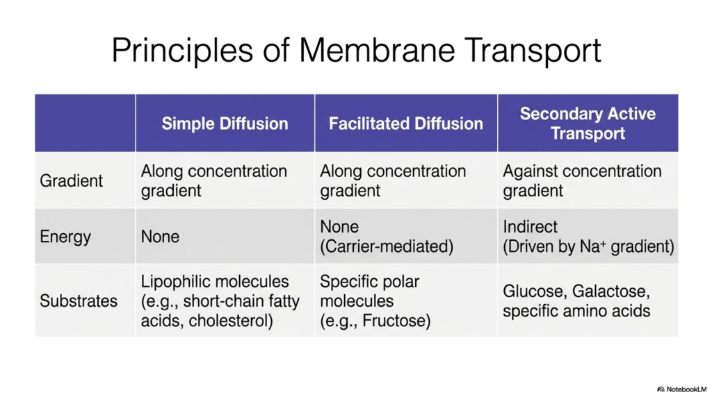 Slide 3: Principles of Membrane Transport in Intestinal Resorption
