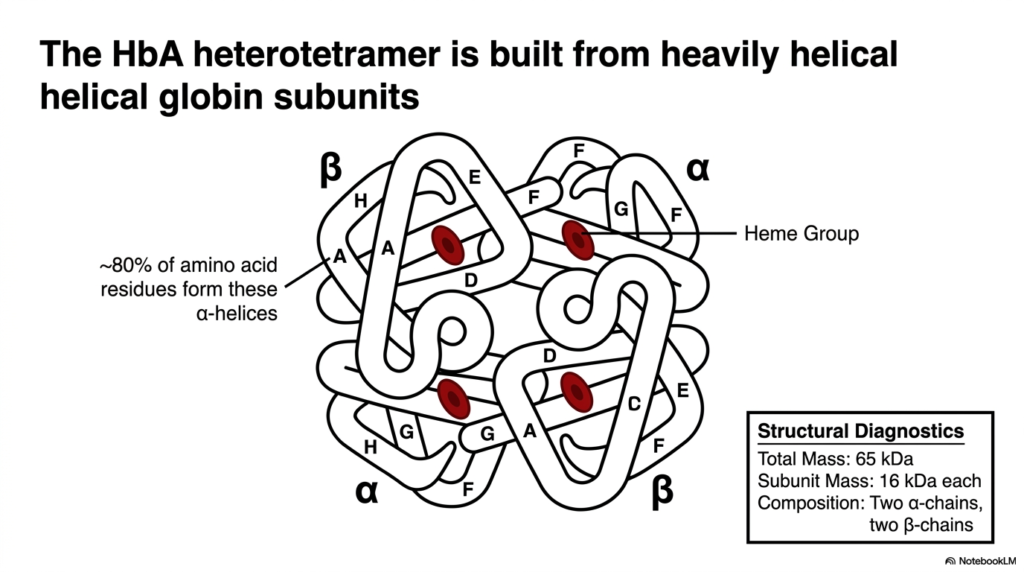 Slide 3: The Architectural Blueprint of the Hemoglobin Tetramer