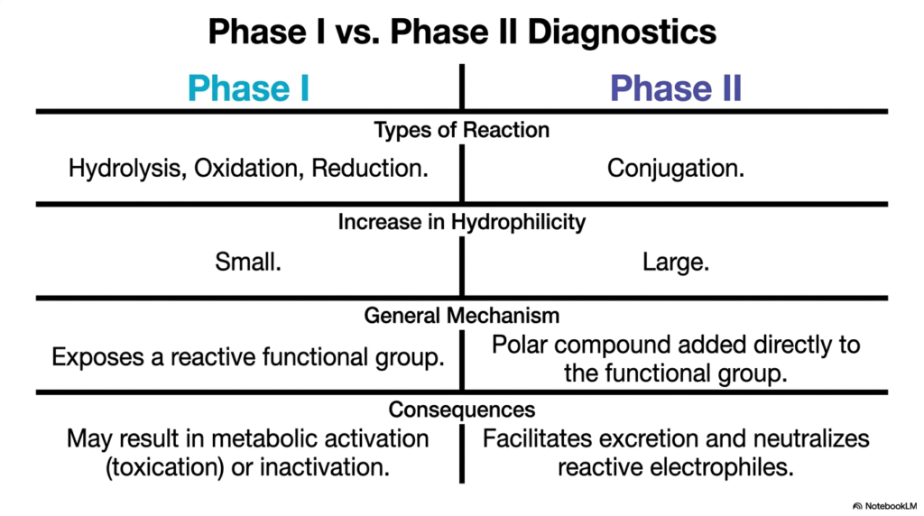 Slide 4: Xenobiotic Metabolism: Diagnosing Phase I and Phase II Reactions