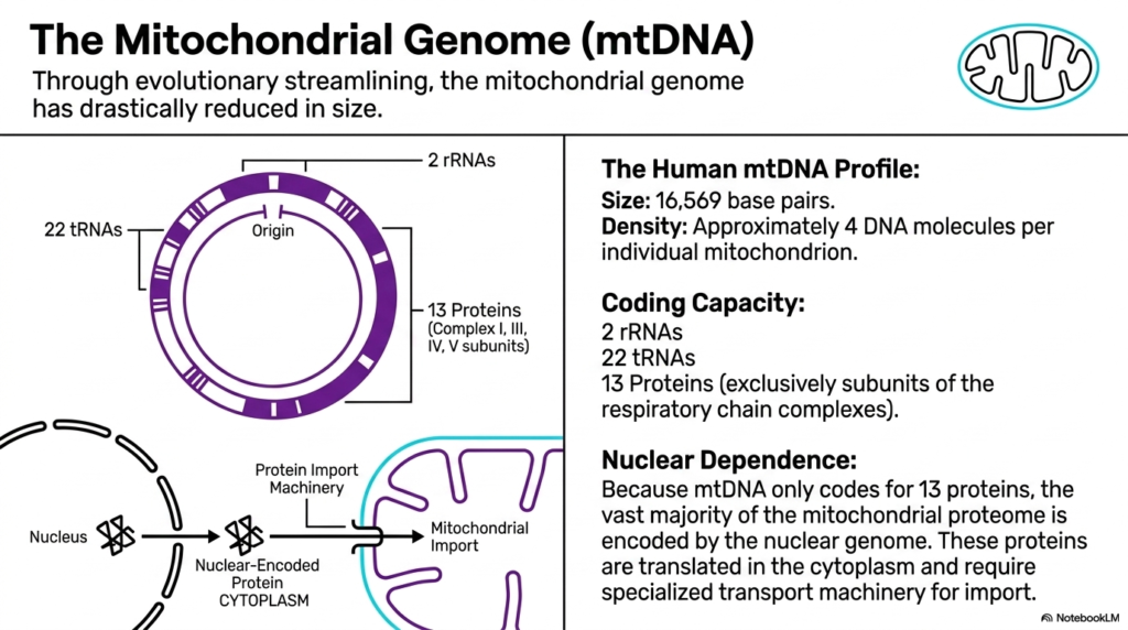 Slide 4: The Genome and Genetic Streamlining of Mitochondria