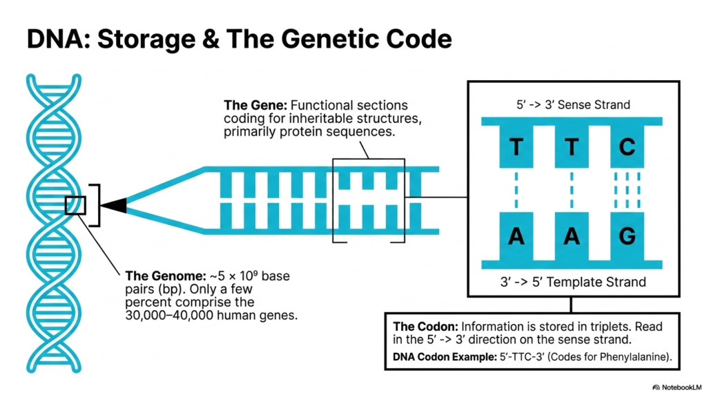 Slide 4: Storage and the Genetic Code in Molecular Genetics