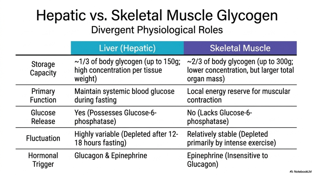 Glycogen Metabolism: Structural Principles, Pathways, and Clinical Significance