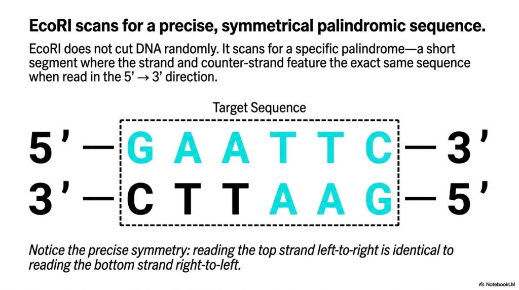 Slide 4: EcoRI Target Sequences in DNA Cloning: Finding the Perfect Palindrome