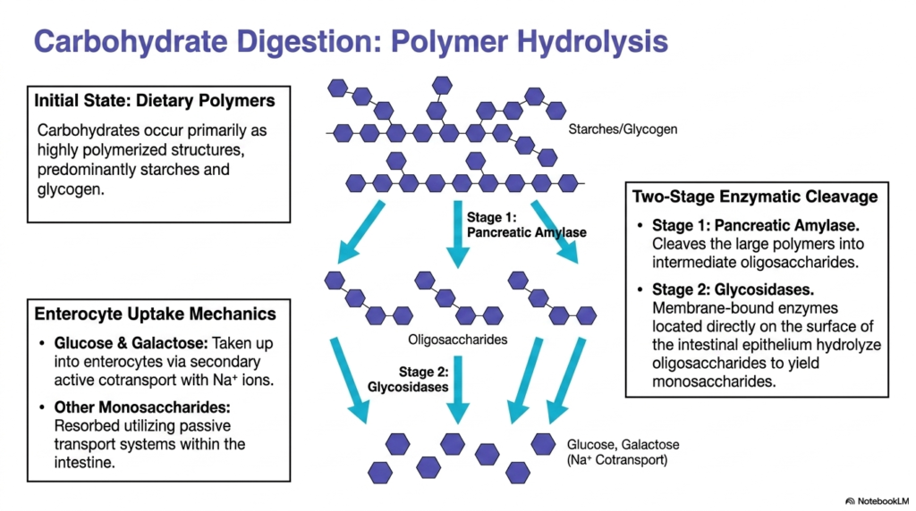 Slide 4: Carbohydrate Digestion and Resorption Pathways
