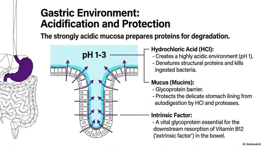 Slide 4: Gastric Acidification and the Support of Digestive Enzymes