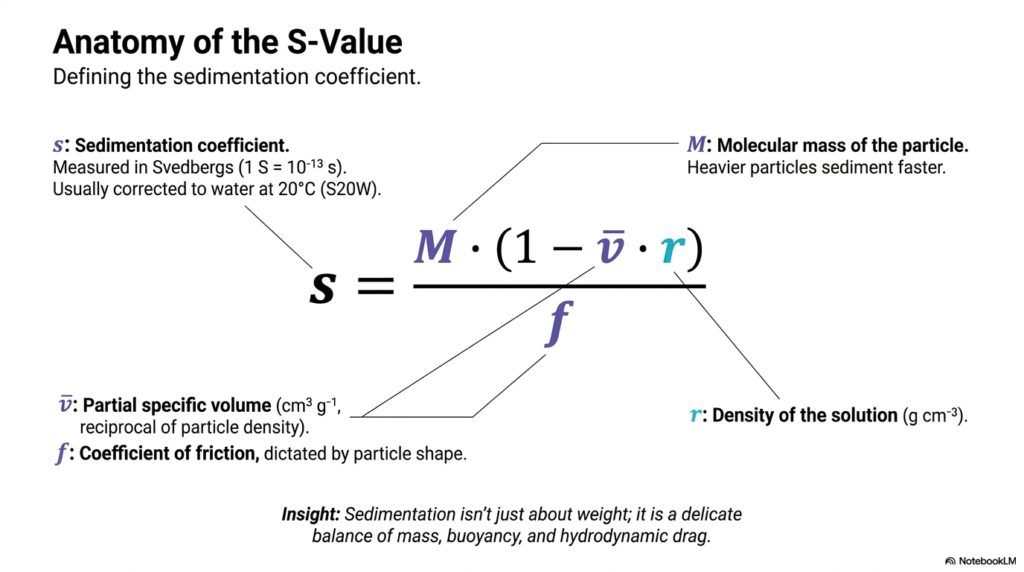 Slide 5: Anatomy of the S-Value for Centrifugation Analysis