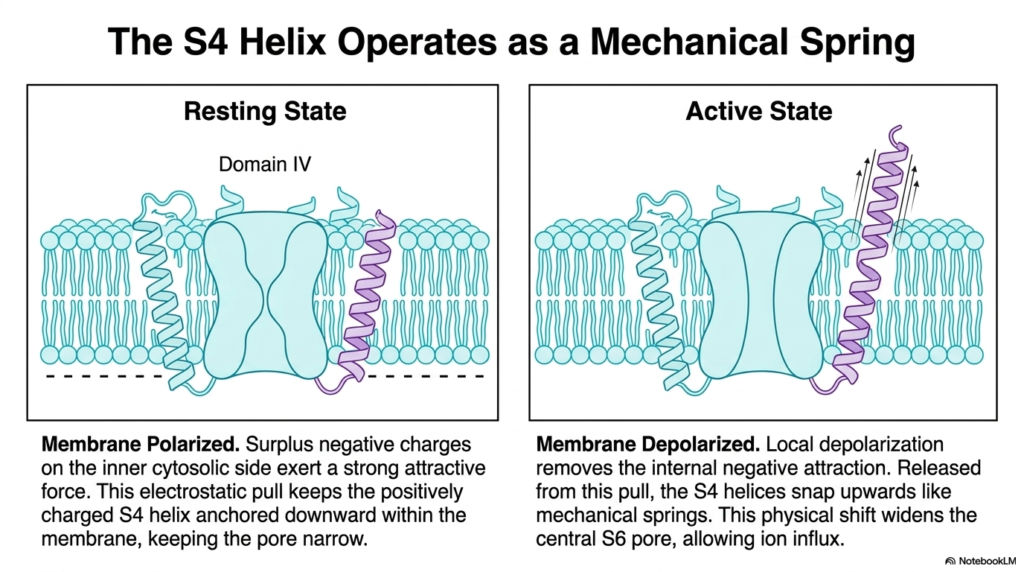 Slide 5: The Mechanical Spring of Membrane Ion Channels