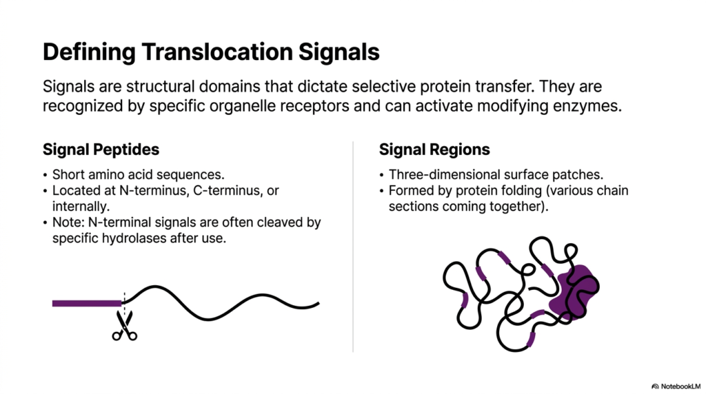 Slide 5: Translocation Signals in Protein Sorting and Exocytosis