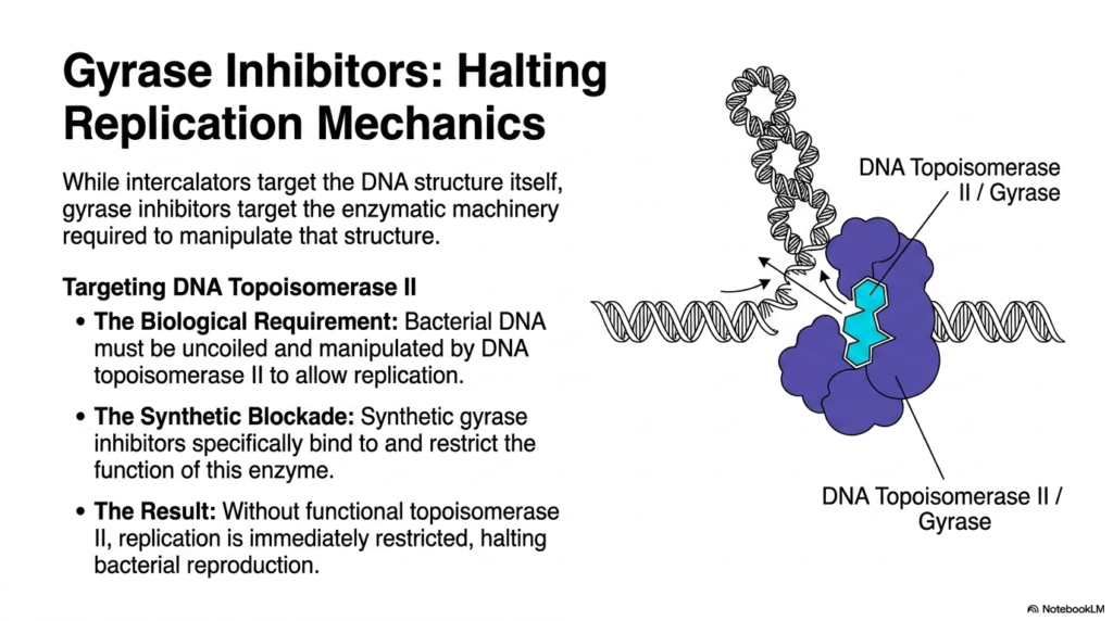 Slide 5: Antibiotics Mechanism of Action: Halting Replication Mechanics