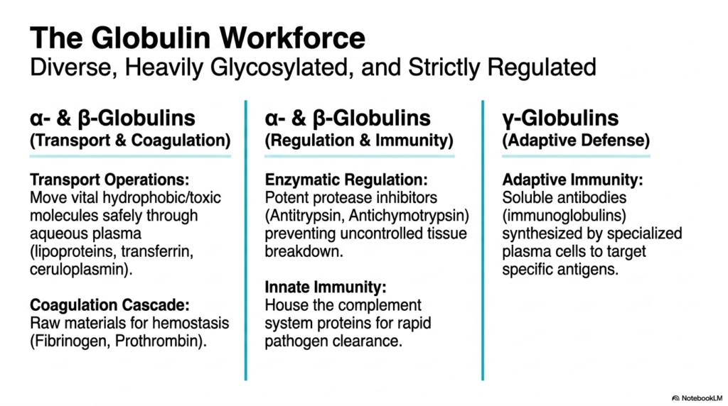 Slide 5: The Globulin Workforce Within Plasma Proteins
