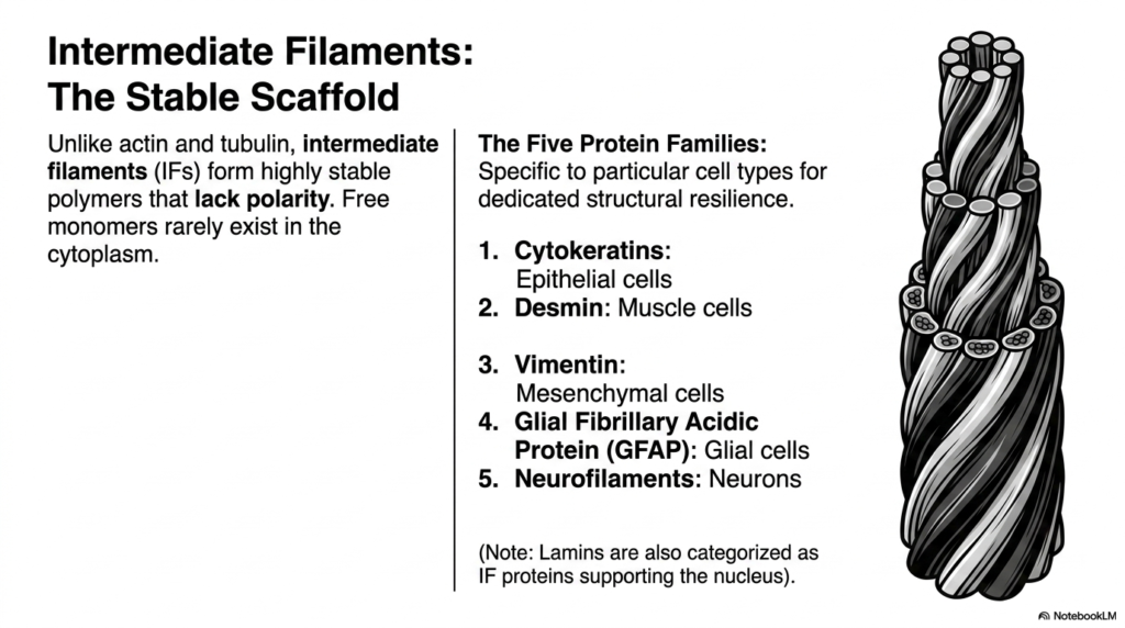 Slide 6: Eukaryotic Cytoskeleton: Intermediate Filaments and Structural Resilience