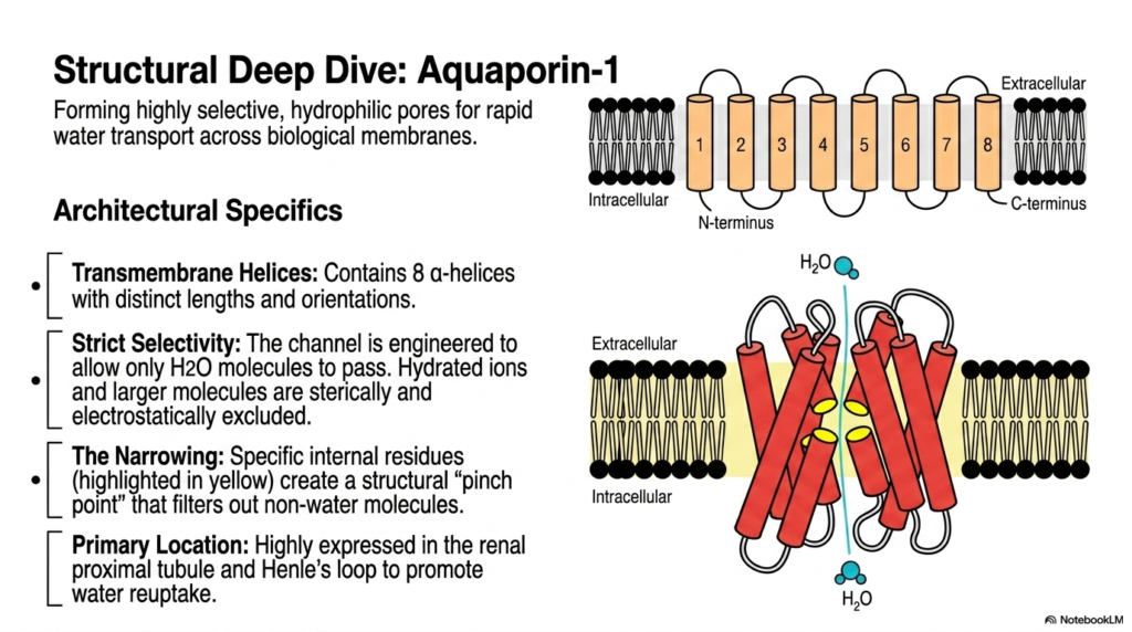 Slide 6: Aquaporin-1 and Highly Selective Membrane Transport Proteins