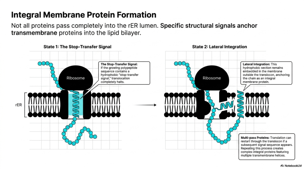 Slide 6: Anchoring Protein Synthesis: Integral Membrane Protein Formation
