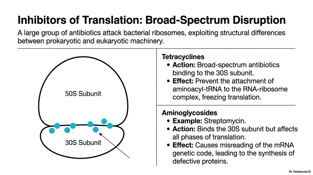 Slide 6: Antibiotics Mechanism of Action: Inhibitors of Translation