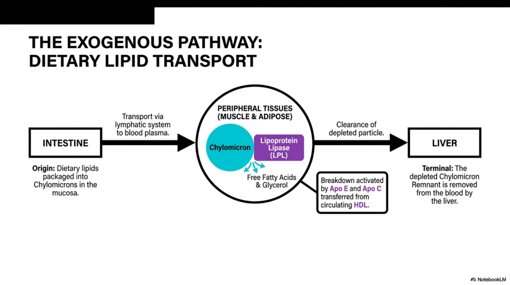 Slide 6: Exogenous Pathway of Lipoproteins and Dietary Lipids