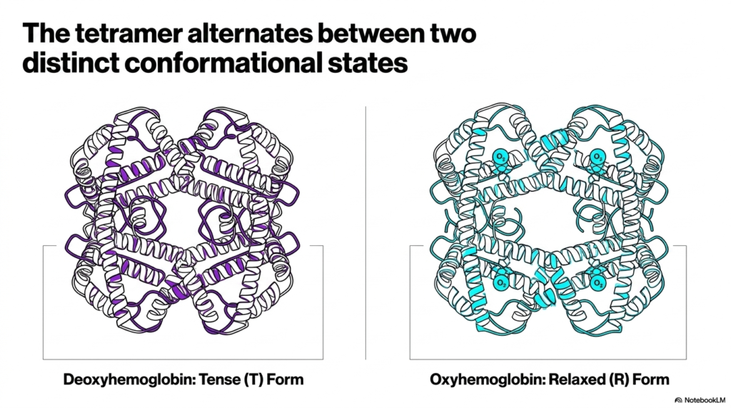 Slide 6: The Conformational States of Hemoglobin