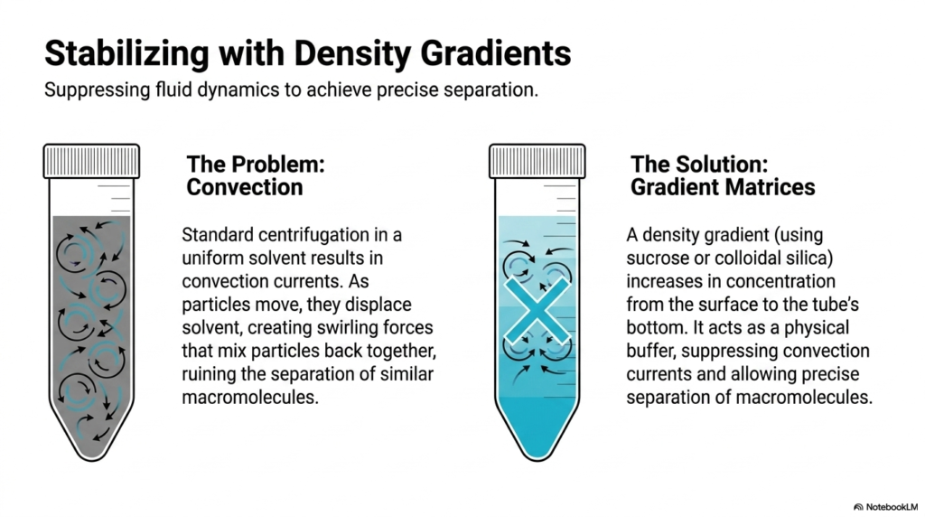 Slide 7: Stabilizing Gradients for Centrifugation Analysis