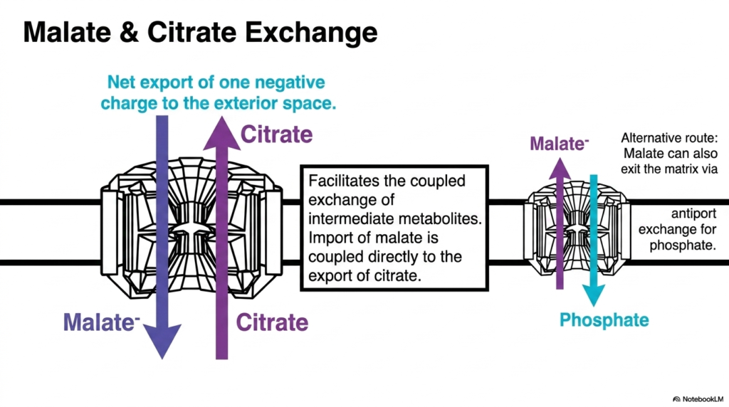 Slide 7: Malate and Citrate Exchange within Mitochondrial Transport Systems