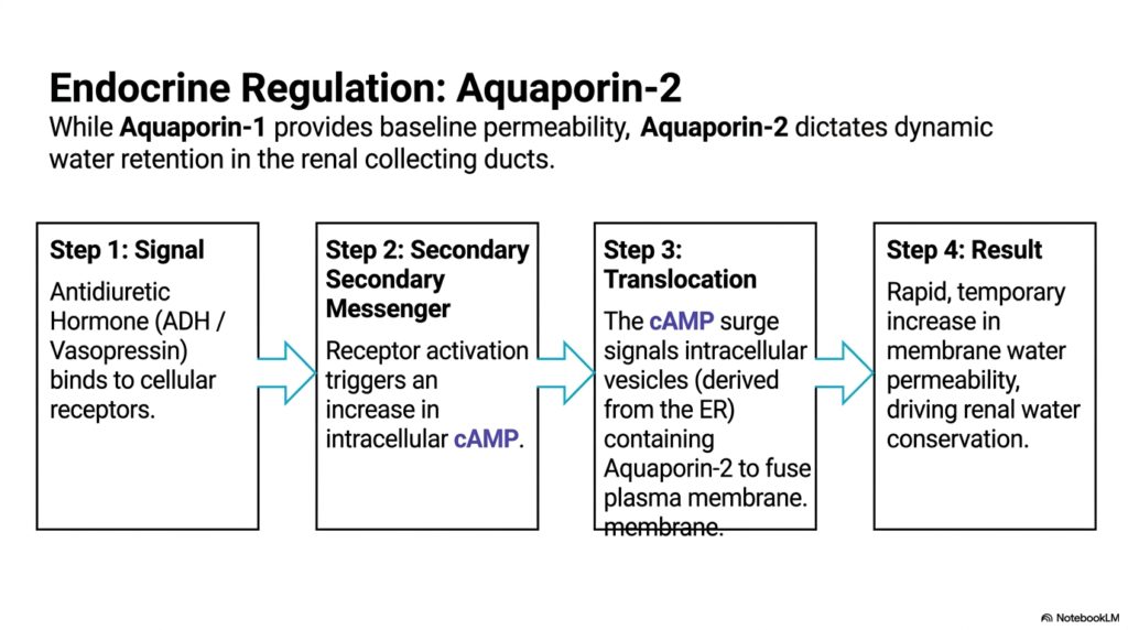 Slide 7: Endocrine Regulation of Aquaporin-2 Membrane Transport Proteins
