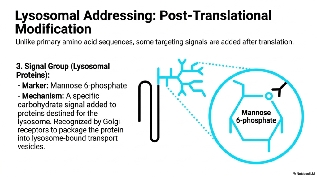 Slide 7: Lysosomal Addressing in Protein Sorting and Exocytosis