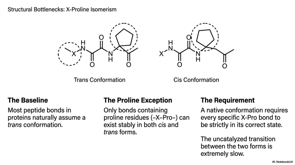Slide 7: Navigating X-Proline Isomerism in Protein Maturation
